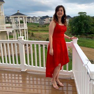 Nicole Miller Red High-Low Formal Dress- worn once